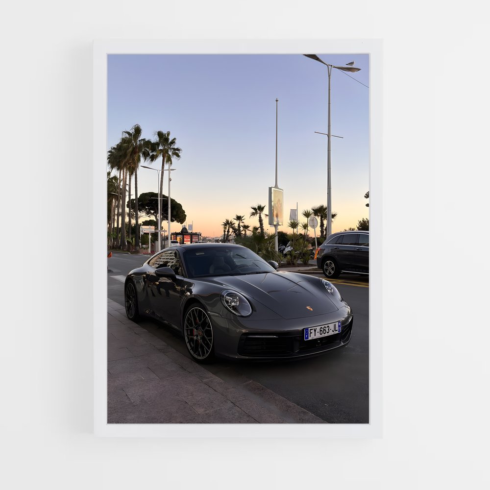 Poster Route de la Carrera – affiche Porsche (vue 3)